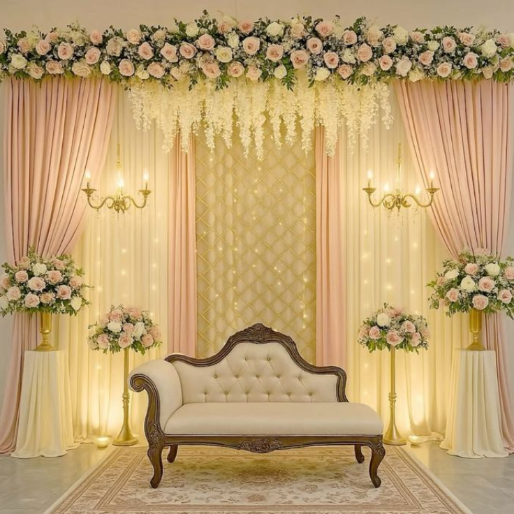 Wedding Reception Stage Setup